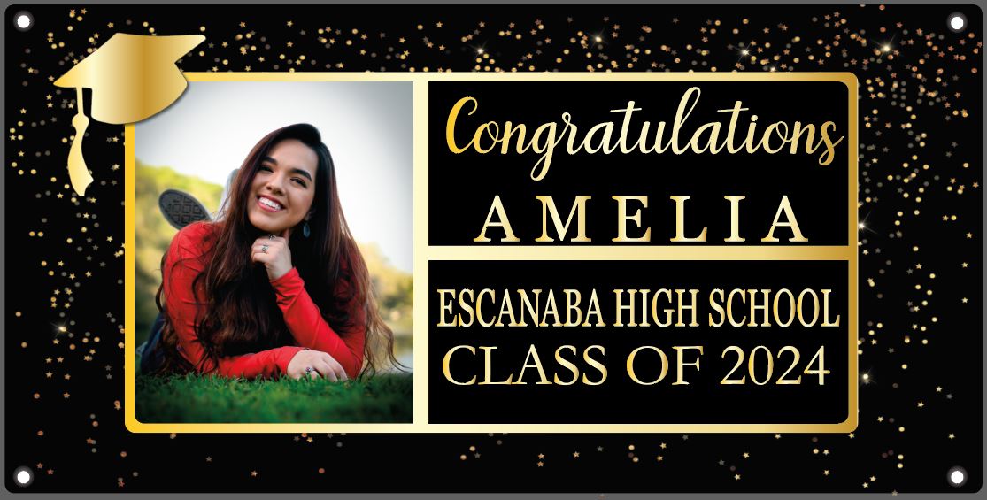 Custom Graduation Banner, Class of 2024 with Senior Photo, Backdrop or Display or Party Decor
