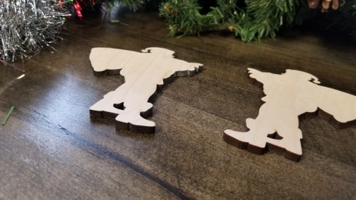 Santa Claus Wood Cut out Shape,Wood Santa & Santa Sack Blank, Santa wood blank, Santa wood craft, DIY Christmas Wood Blanks