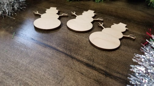 Snowman Wood Cut out Shape, Snowman Blank, Snowman wood craft, DIY Christmas Wood Blanks, Snowman Blank