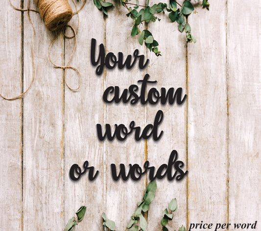 Custom wood words Custom word signs, Small words or Names For Crafts, Wooden Names, DIY project Small Wood Name Sign, Personalized Wood Word