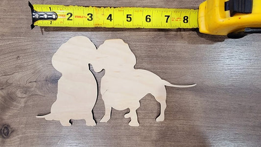 Dachshund Wood Shape, Wooden Dachshund Blank, Unfinished Dachshund wood blank, Dog, Pet, Arts Crafts DIY Projects, 1/4 inch thick Weiner dog