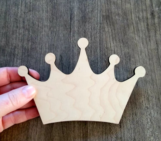 Crown Wood Shape, Wooden Crown Shape Blank, Unfinished Crown, Crafts DIY Wood Blank, Sign Making, Childrens Signs, Custom, Personalized