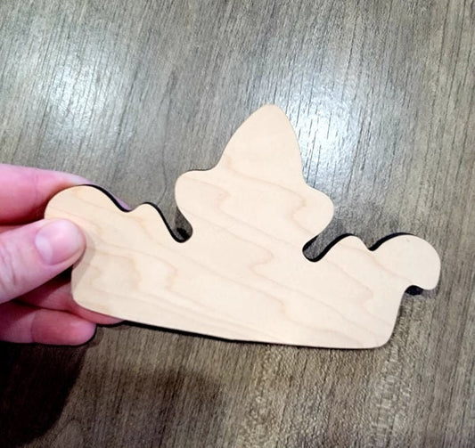 Crown Wood Shape, Wooden Crown Shape Blank, Unfinished Crown, Crafts DIY Wood Blank, Sign Making, Childrens Signs, Custom, Personalized