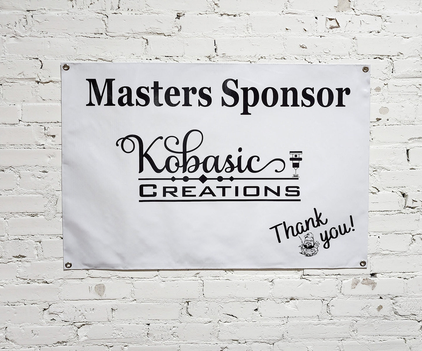 Sponsor Banner for community events, Sponsorshipship, Or Personalized Custom Text, Logo, Campaigns, Ads, Full Color Indoor Outdoor Print