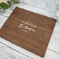 wedding guestbook alternative, wooden wedding signatures board , personalized with last name, first names, and wedding date