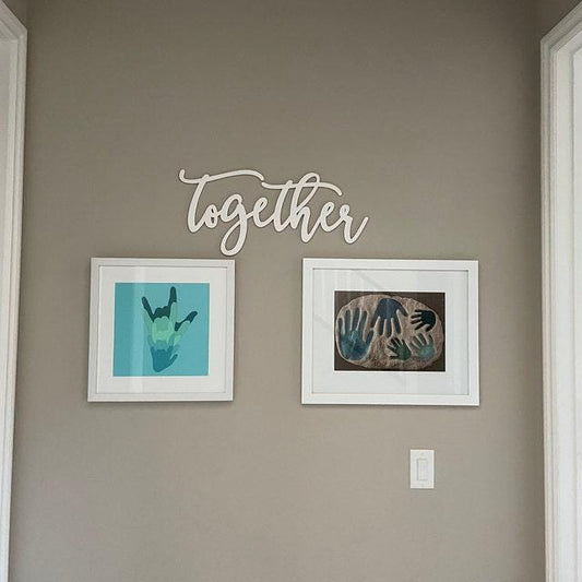 Together sign, Together Wood Sign, Together Wall Decor, Thanksgiving Decor, Together Word Sign, Wood Cut Out Together Sign, Family decor
