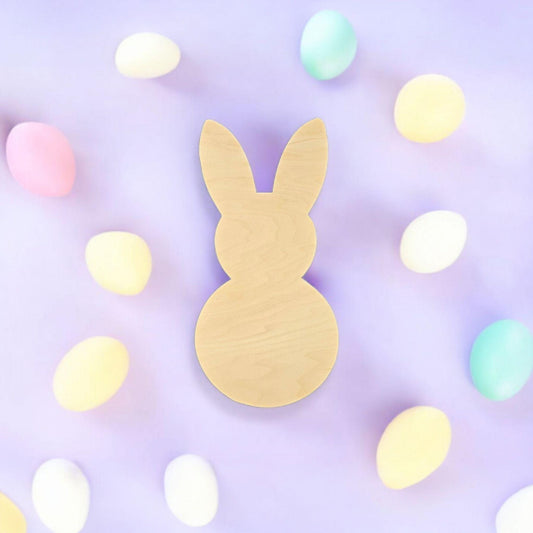 wooden easter bunny cut out shape for crafts diy easter decor