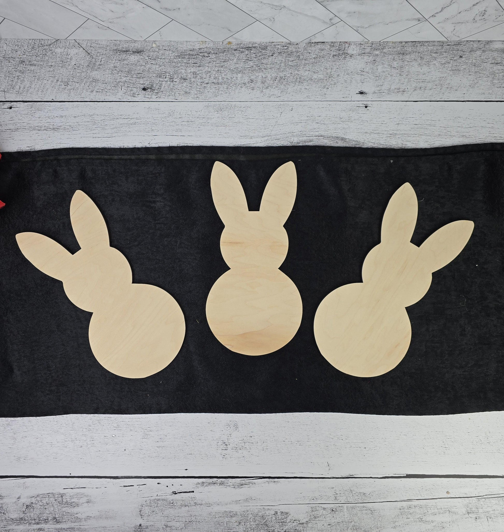 Easter Bunny Wood Shapes, Wooden Rabbit Blank, Unfinished Cut out, Shapes for Crafts DIY Blank, Spring Sign Making, Easter Sign making