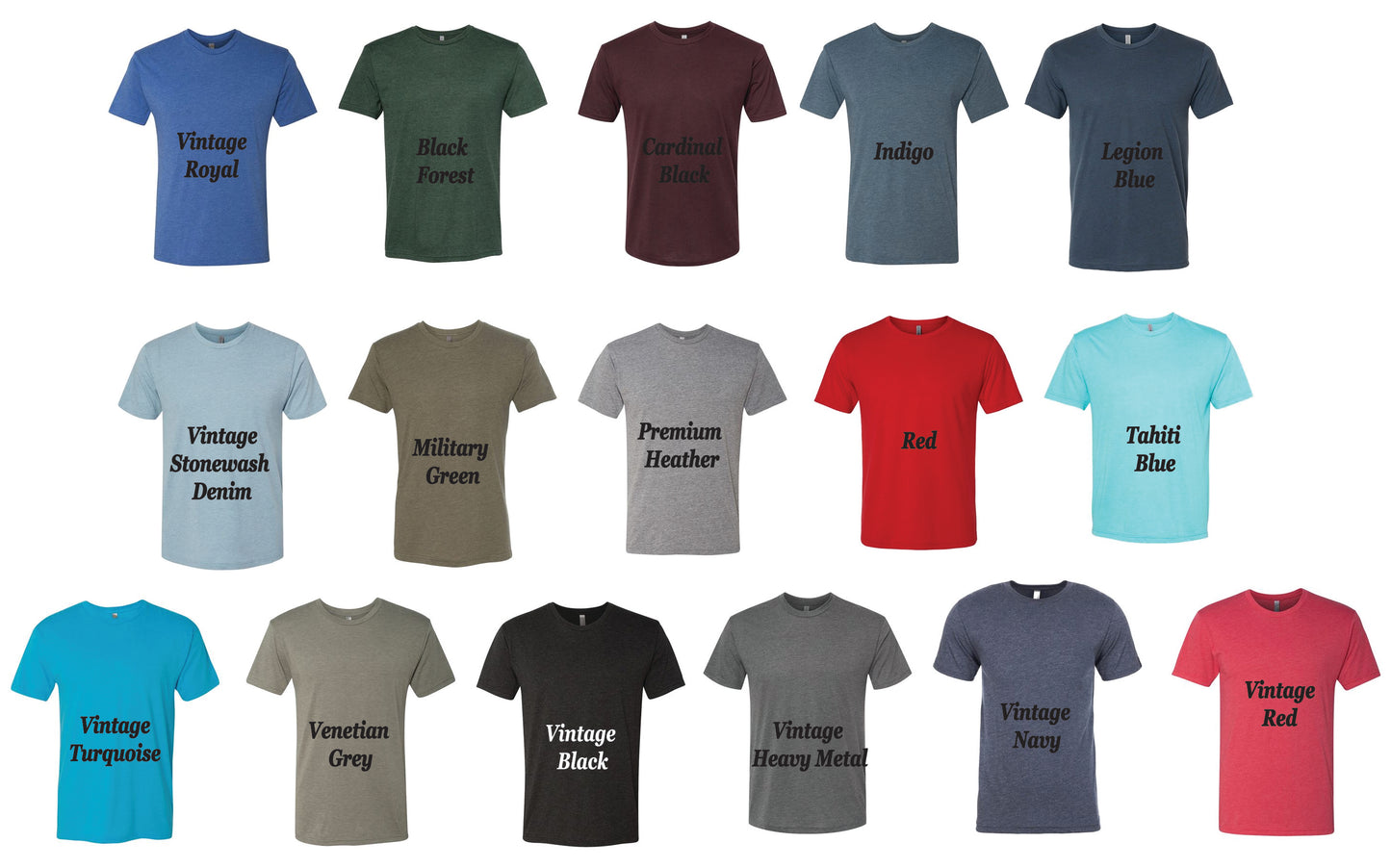Custom Printed Men's T-Shirt, soft triblend, Add your logo, personalized text, or company name.