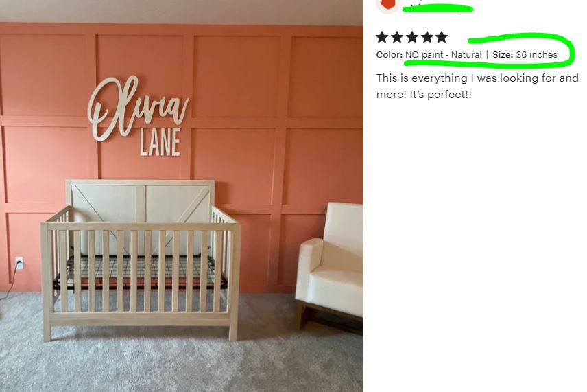 Nursery Wood Name Sign Cutout, Nursery Baby Decor, Personalized with First Middle Name