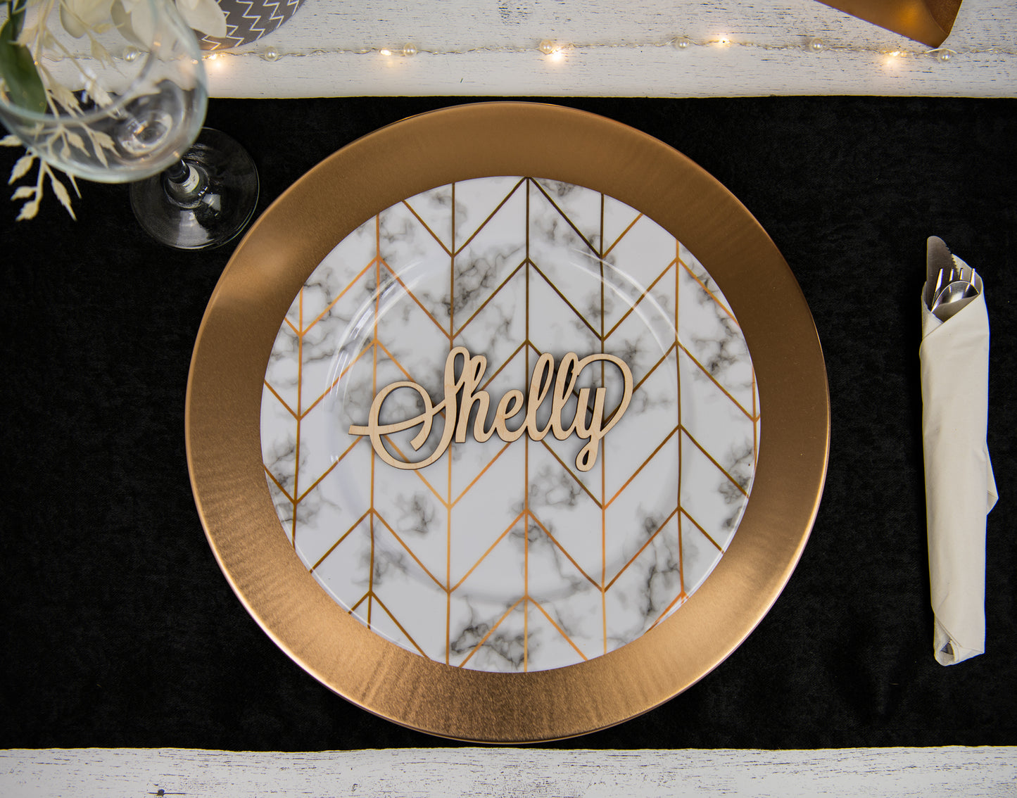 Custom Name Place Cards for Wedding Table Settings, Thanksgiving plate settings or any other special occasion event.