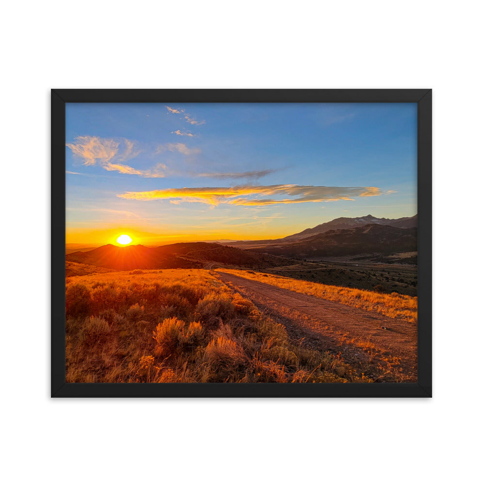 Framed poster