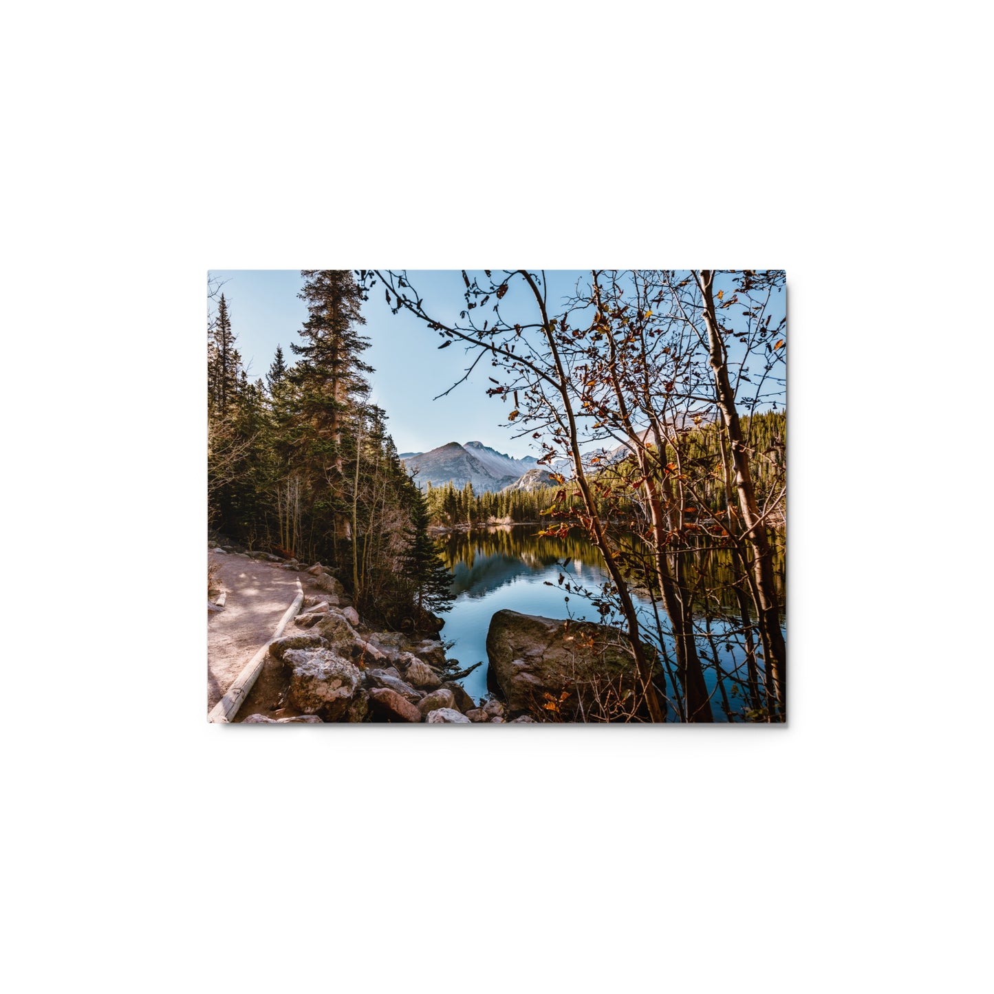 Bear Lake in Rocky Mountain National Park in Colorado - Metal prints