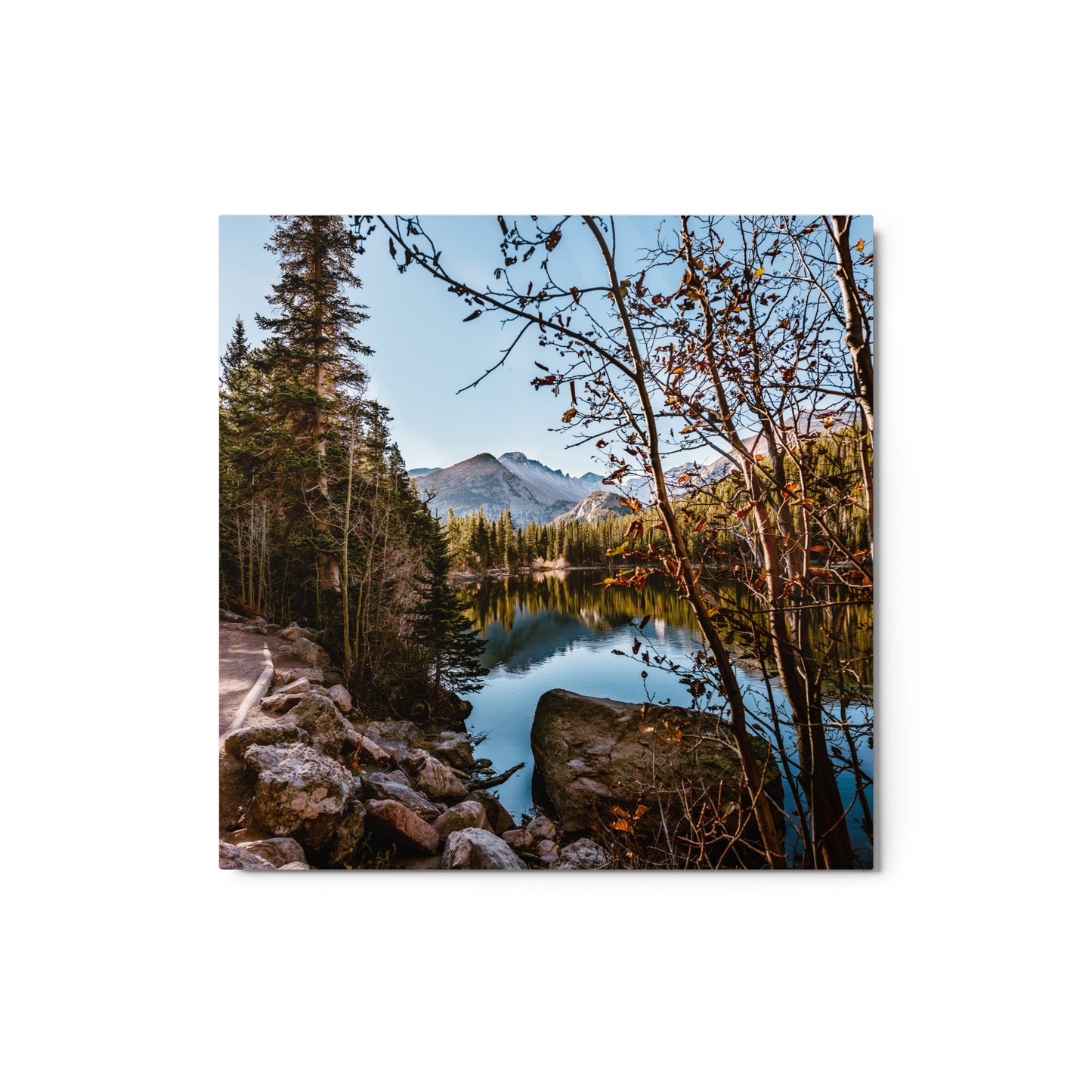 Bear Lake in Rocky Mountain National Park in Colorado - Metal prints