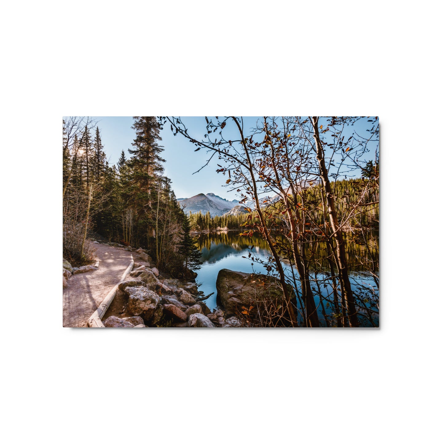 Bear Lake in Rocky Mountain National Park in Colorado - Metal prints