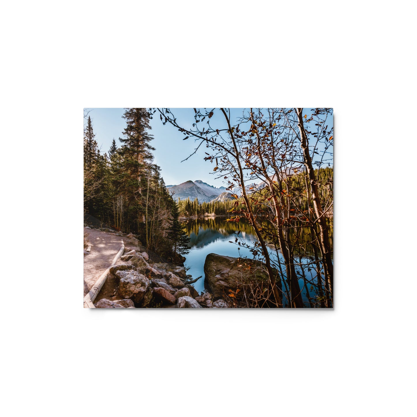 Bear Lake in Rocky Mountain National Park in Colorado - Metal prints