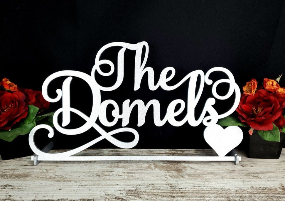 Custom Wedding Name Sign For Head Table, Mr & Mrs sign for sweetheart table