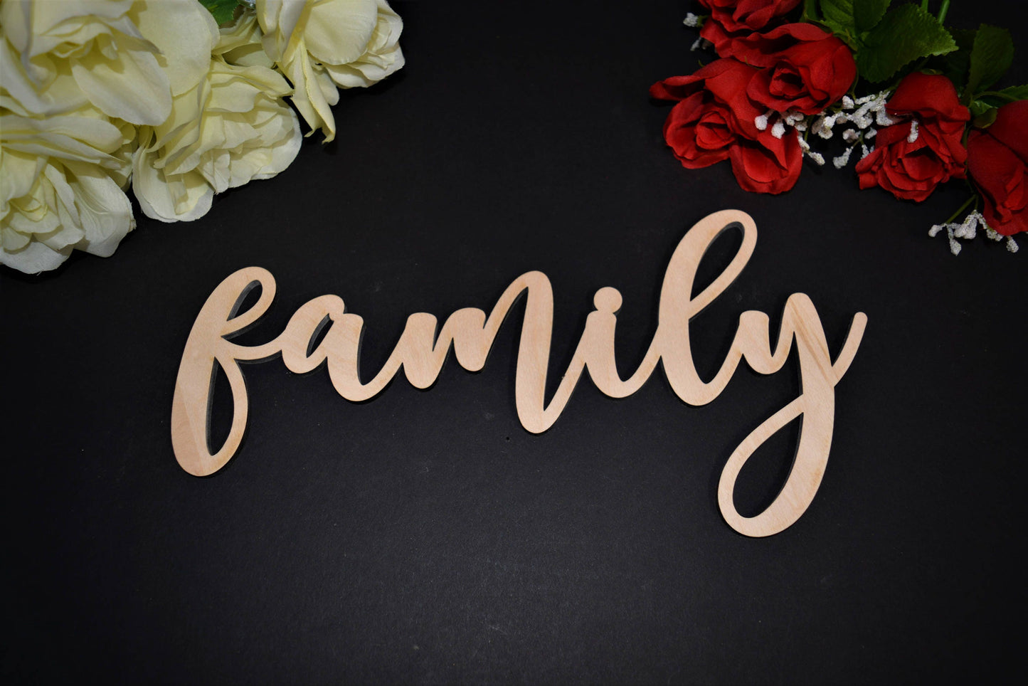 FAMILY wood sign. Calligraphy FAMILY Wall Sign. Laser cut FAMILY wood sign. Rustic Wood Family Sign. Wood Family Word Sign. Wood Family Sign