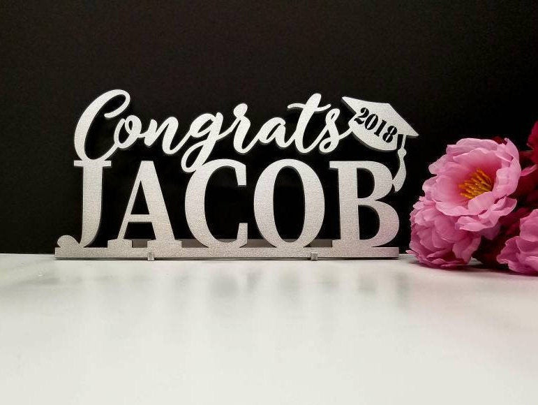 Custom Graduation Sign. Custom Congrats Grad Sign. Class of 2022. Graduation 2022 Sign. Graduation Centerpiece. Personalized Table Decor