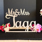 Mr & Mrs Sign - Custom Wedding Name sign - Script Mr and Mrs Surname - Personalized Last Name Sign - Sweetheart table Sign Head Table Decor