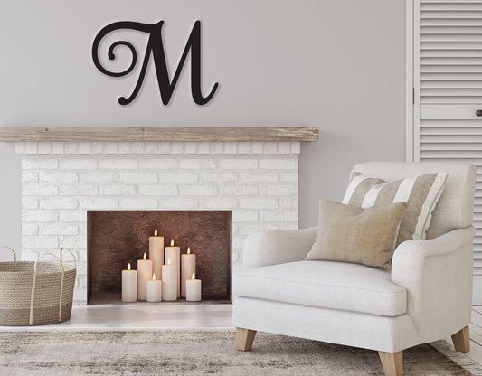 Large Wood Letter, Cursive Letter, Monogram, Large Single Letters, Letter Wall Decor, Capital Letter, Hanging Letter, Custom Wooden Letters