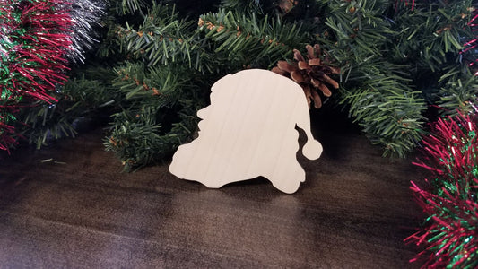 Santa Claus Wood Shape, Wood Santa Claus Shape, Wood Santa & Santa Sac Blank, Santa wood blank, Santa wood craft, DIY Christmas Wood Blanks