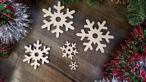 Snowflake Wood Shape, Wood Snowflake Shape, Snowflake Blank, Snowflake wood blank, Snowflake wood blank, DIY Christmas Wood Blanks