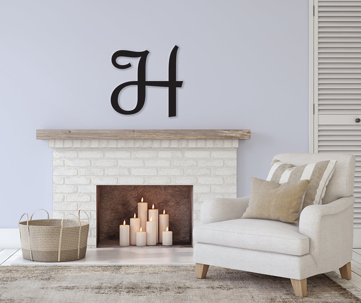 Large Wood Letter, Cursive Letter, Monogram, Large Single Letters, Letter Wall Decor, Capital Letter, Hanging Letter, Custom Wooden Letters