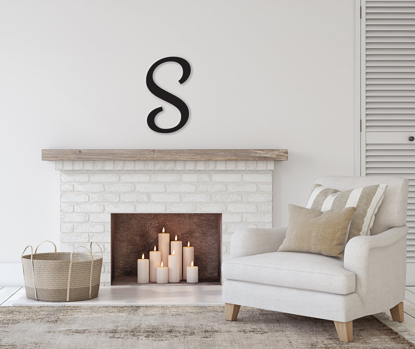 Large Wood Letter, Cursive Letter, Monogram, Large Single Letters, Letter Wall Decor, Capital Letter, Hanging Letter, Custom Wooden Letters