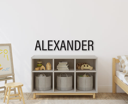 Personalized Name Sign. Custom Name Sign. Capital Letter Sign. Custom Wood Name Sign. Wood Cutout Children's Name sign. Nursery Decor Name