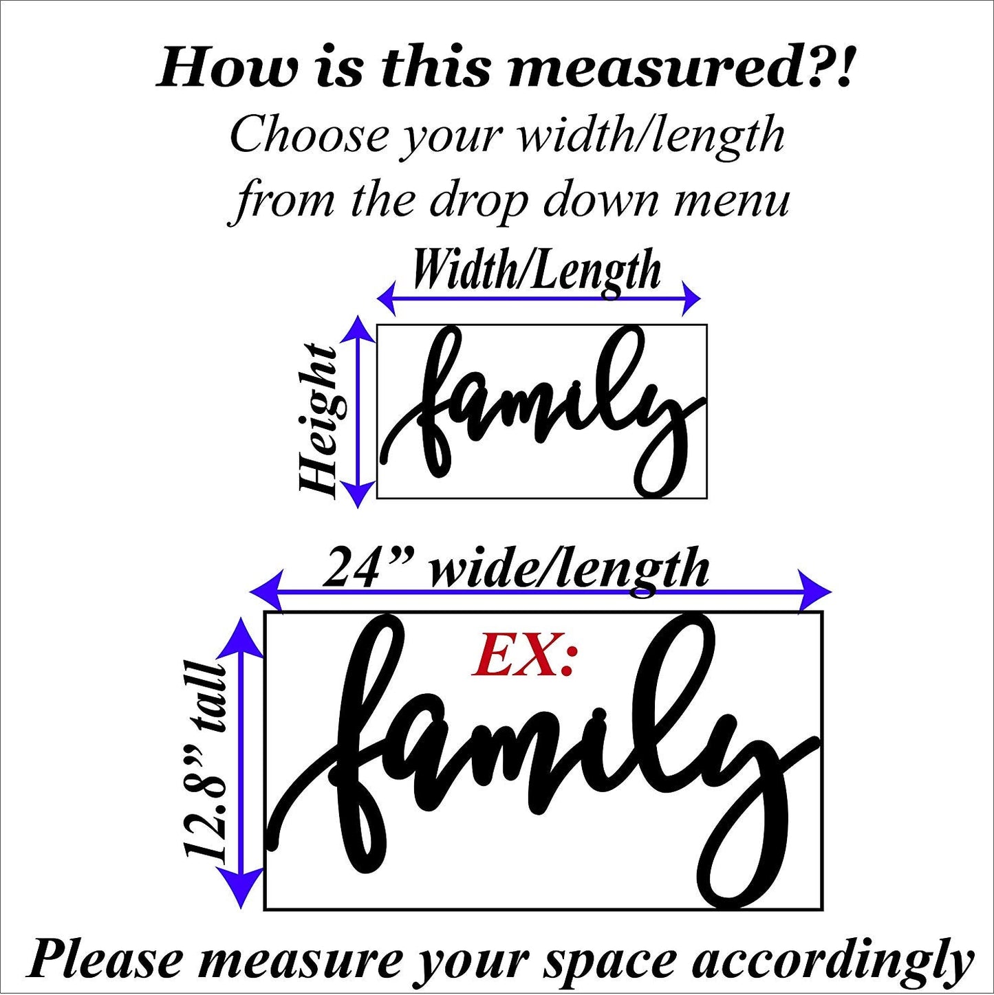 Family sign, Family Wood Sign, Family Wall Decor, Thanksgiving Decor, Family Word Sign, Wood Cut Out Family Sign, Family & Dining room decor