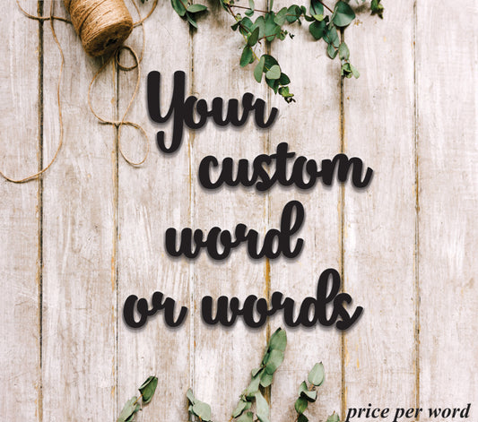 Custom wood words Custom word signs, Small words or Names For Crafts, Wooden Names, DIY project Small Wood Name Sign, Personalized Wood Word