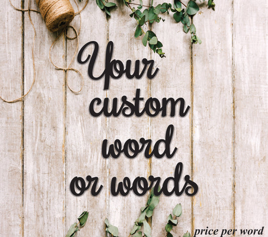 Custom wood words Custom word signs, Small words or Names For Crafts, Wooden Names, DIY project Small Wood Name Sign, Personalized Wood Word