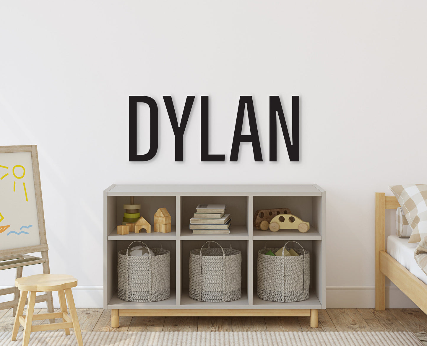 Personalized Name Sign. Custom Name Sign. Capital Letter Sign. Custom Wood Name Sign. Wood Cutout Children's Name sign. Nursery Decor Name