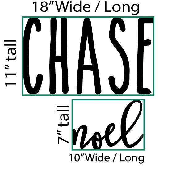 Custom Name Sign, First & Middle Name. Personalized Name Sign, Handwritten Font Personalized Wood Name Sign. Wooden Name Childrens Name sign