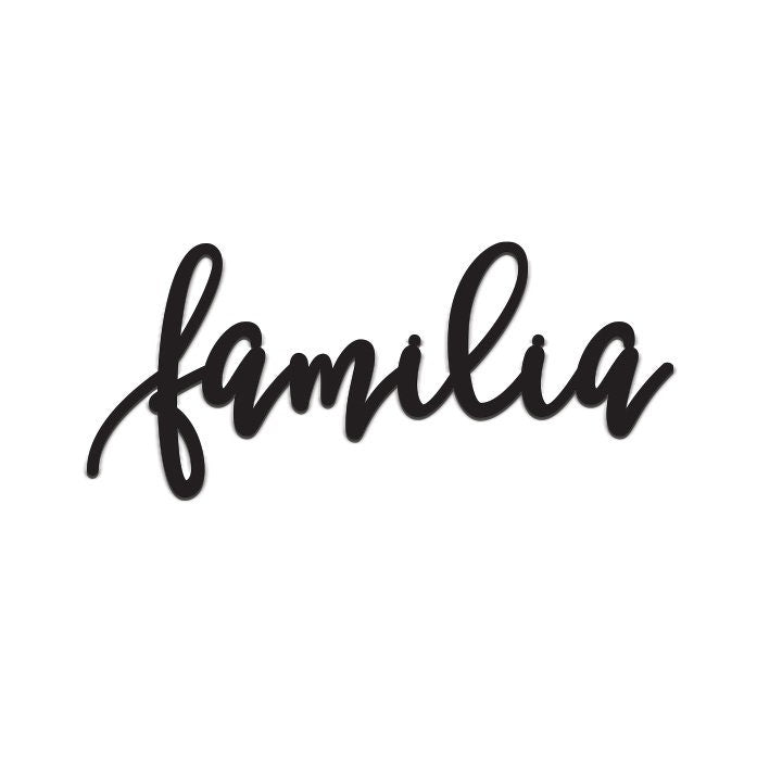 FAMILIA sign, Familia Wood Sign, Familia Wall Decor, Thanksgiving Decor, Familia Word Sign, CutOut Familia Sign, Familia & Dining room decor