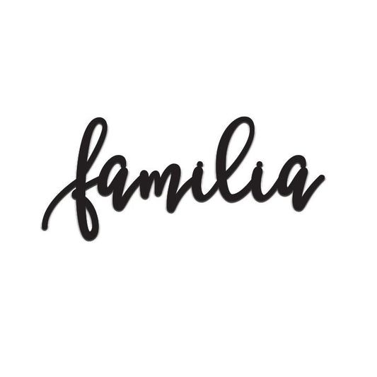 FAMILIA sign, Familia Wood Sign, Familia Wall Decor, Thanksgiving Decor, Familia Word Sign, CutOut Familia Sign, Familia & Dining room decor