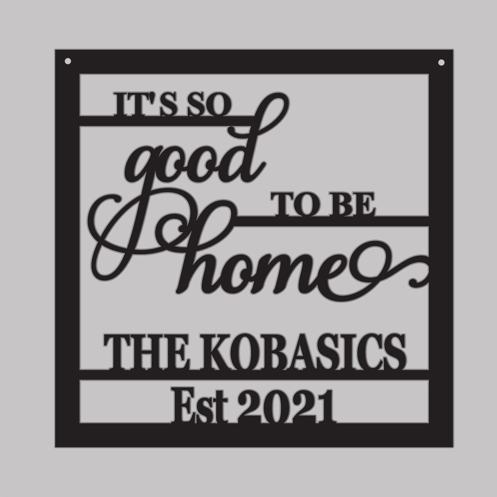 Its good to be home Personalized Name First names, Custom WOOD Name Sign, Customized Housewarming gift, Custom Home Decor, Nontraditional