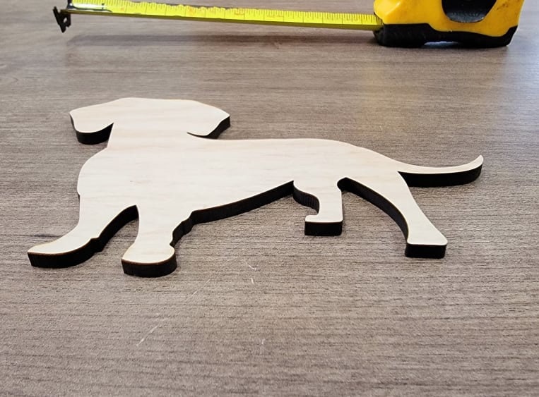Dachshund Wood Shape, Wooden Dachshund Blank, Unfinished Dachshund wood blank, Dog, Pet, Arts Crafts DIY Projects, 1/4 inch thick Weiner dog