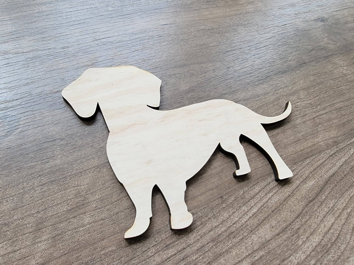 Dachshund Wood Shape, Wooden Dachshund Blank, Unfinished Dachshund wood blank, Dog, Pet, Arts Crafts DIY Projects, 1/4 inch thick Weiner dog
