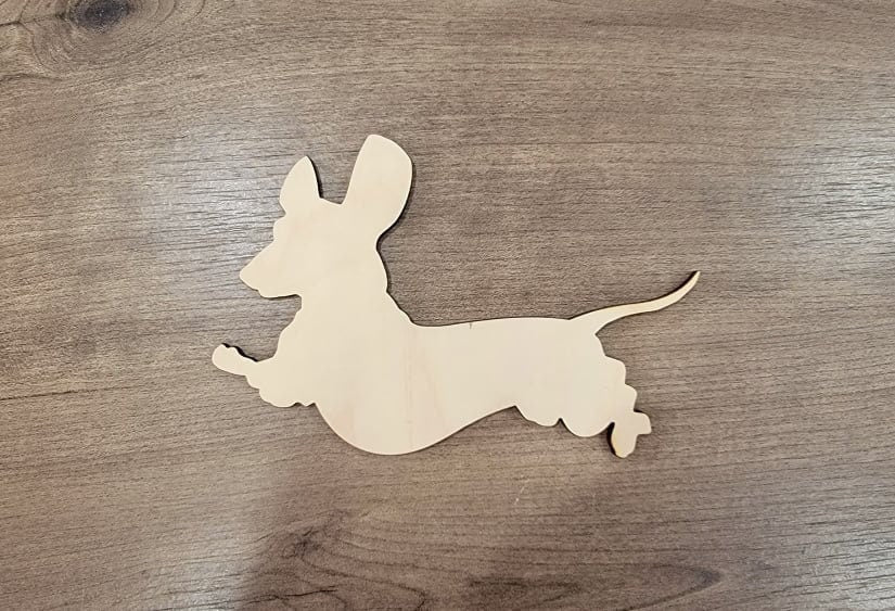 Dachshund Wood Shape, Wooden Dachshund Blank, Unfinished Dachshund wood blank, Dog, Pet, Arts Crafts DIY Projects, 1/4 inch thick Weiner dog