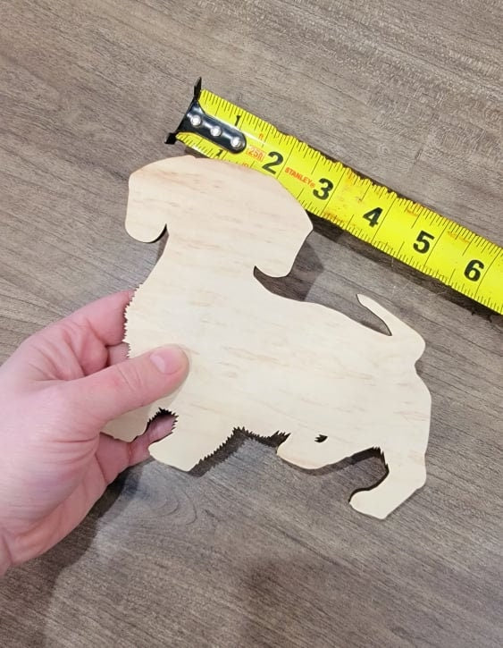 Dachshund Wood Shape, Wooden Dachshund Blank, Unfinished Dachshund wood blank, Dog, Pet, Arts Crafts DIY Projects, 1/4 inch thick Weiner dog