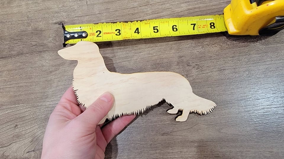 Dachshund Wood Shape, Wooden Dachshund Blank, Unfinished Dachshund wood blank, Dog, Pet, Arts Crafts DIY Projects, 1/4 inch thick Weiner dog