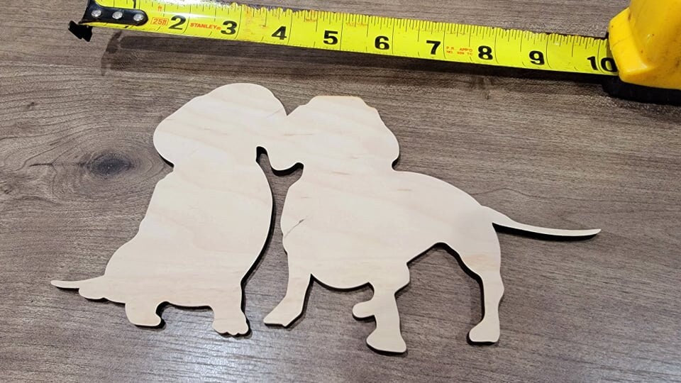 Dachshund Wood Shape, Wooden Dachshund Blank, Unfinished Dachshund wood blank, Dog, Pet, Arts Crafts DIY Projects, 1/4 inch thick Weiner dog
