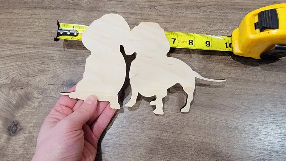 Dachshund Wood Shape, Wooden Dachshund Blank, Unfinished Dachshund wood blank, Dog, Pet, Arts Crafts DIY Projects, 1/4 inch thick Weiner dog