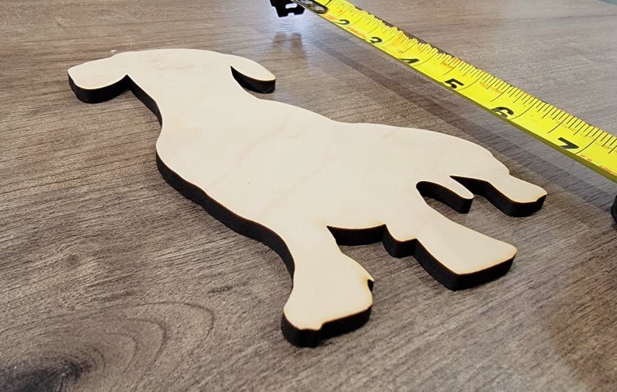 Dachshund Wood Shape, Wooden Dachshund Blank, Unfinished Dachshund wood blank, Dog, Pet, Arts Crafts DIY Projects, 1/4 inch thick Weiner dog
