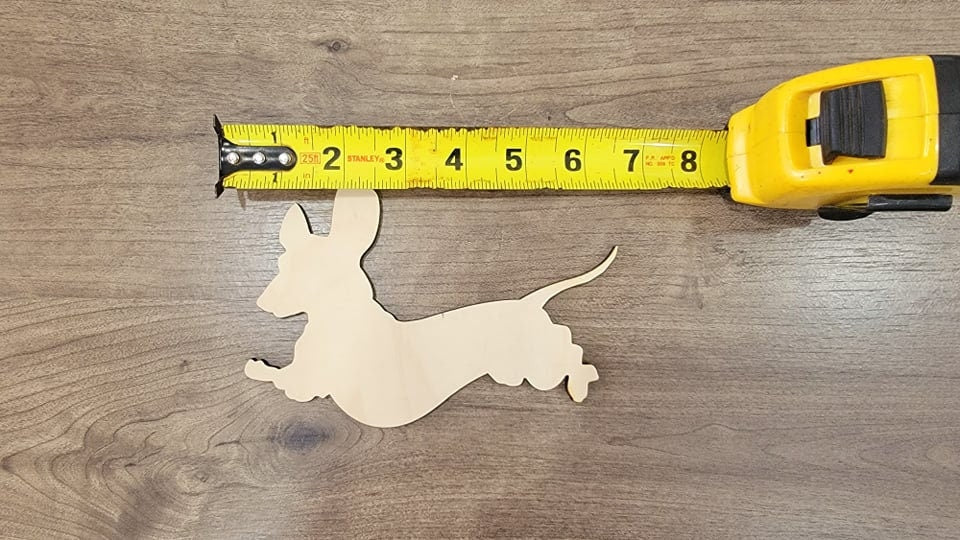 Dachshund Wood Shape, Wooden Dachshund Blank, Unfinished Dachshund wood blank, Dog, Pet, Arts Crafts DIY Projects, 1/4 inch thick Weiner dog