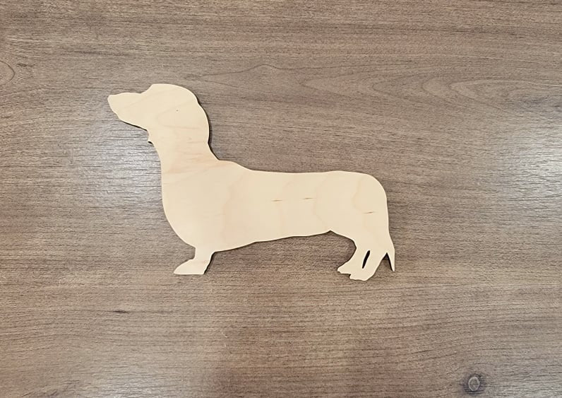  Wood Sign: It's Not A Home Without A DACHSHUND