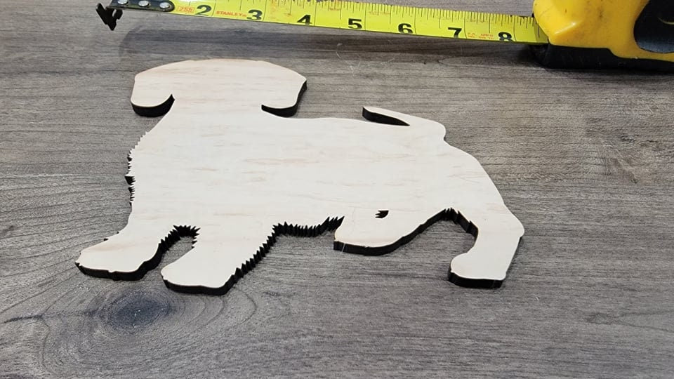 Dachshund Wood Shape, Wooden Dachshund Blank, Unfinished Dachshund wood blank, Dog, Pet, Arts Crafts DIY Projects, 1/4 inch thick Weiner dog