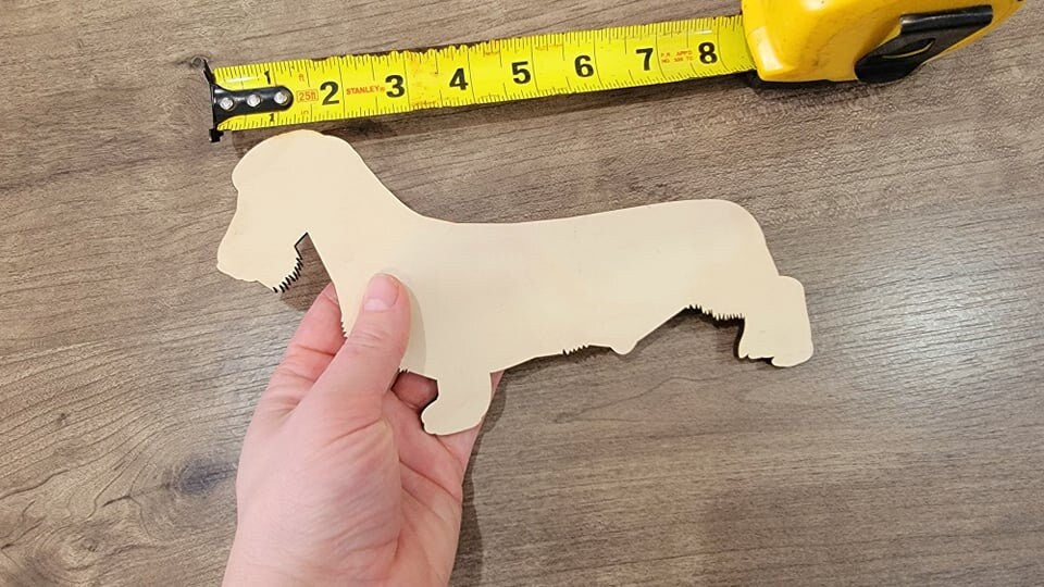 Dachshund Wood Shape, Wooden Dachshund Blank, Unfinished Dachshund wood blank, Dog, Pet, Arts Crafts DIY Projects, 1/4 inch thick Weiner dog